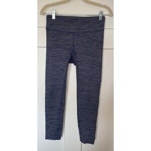 Outdoor Voices Navy Stripe‎ 7/8 Leggings w/ Pockets Women's size Medium